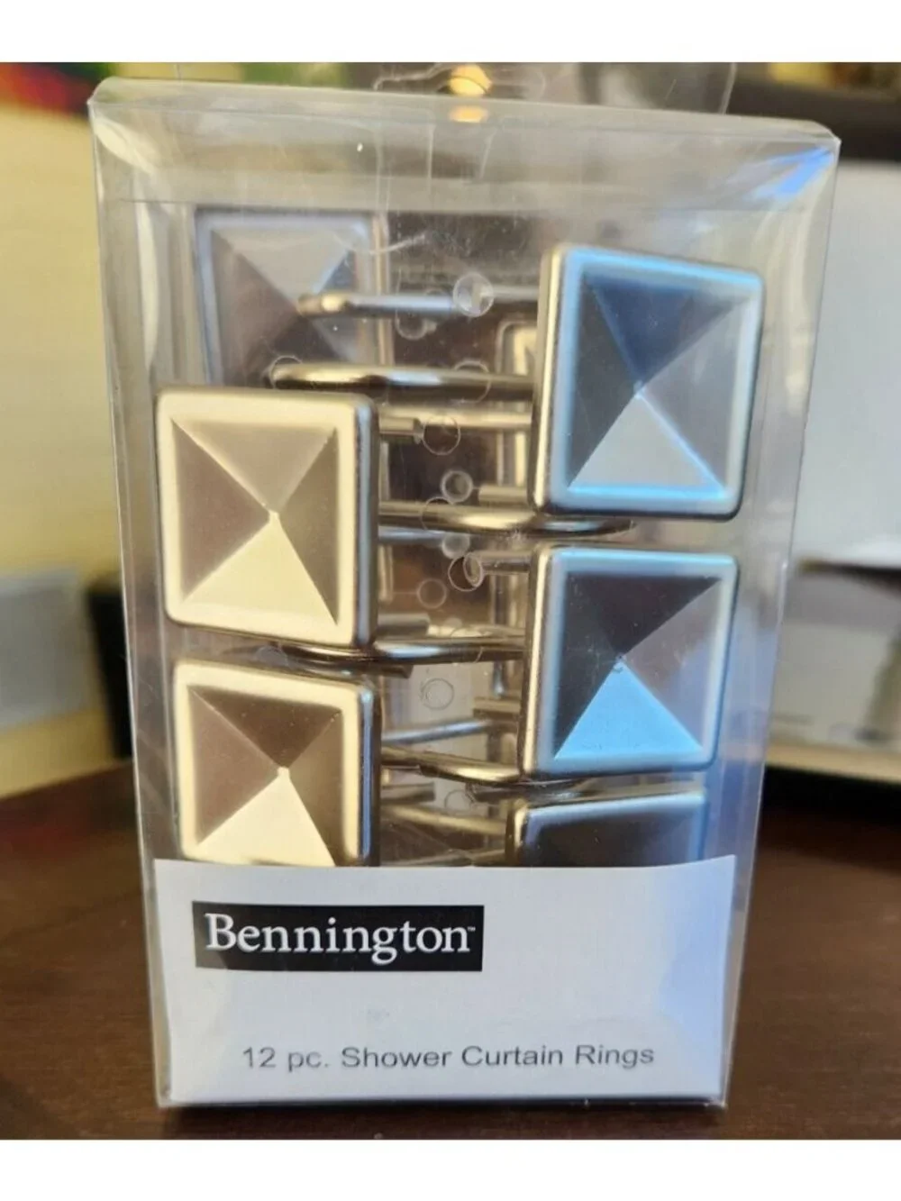 NEW Bennington Shower Curtain Rings Set of 12